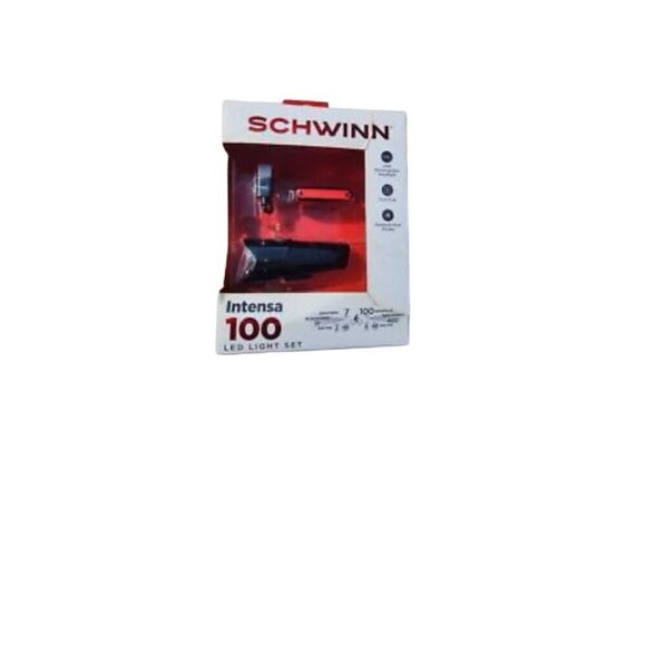 NIB Schwinn Intensa 100 Lumen LED Light Set USB Rechargeable Headlight No Tools, - Picture 1 of 3